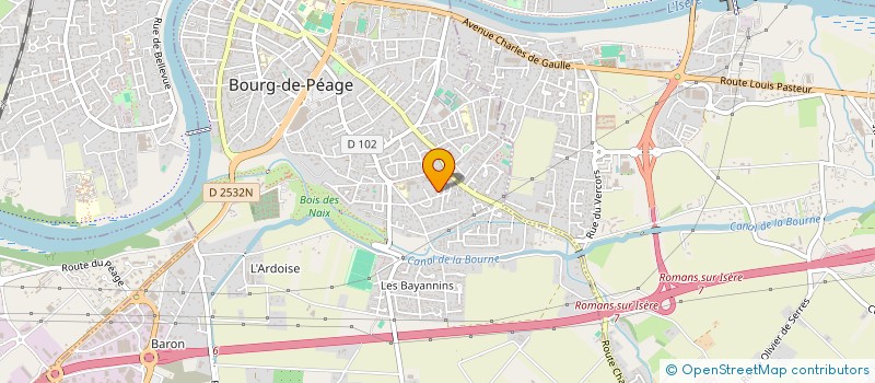 localisation de l'entreprise LA TERRASSE  BOURG-DE-PEAGE