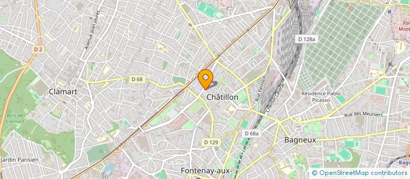 localisation de l'entreprise LA TERRASSE  CHATILLON