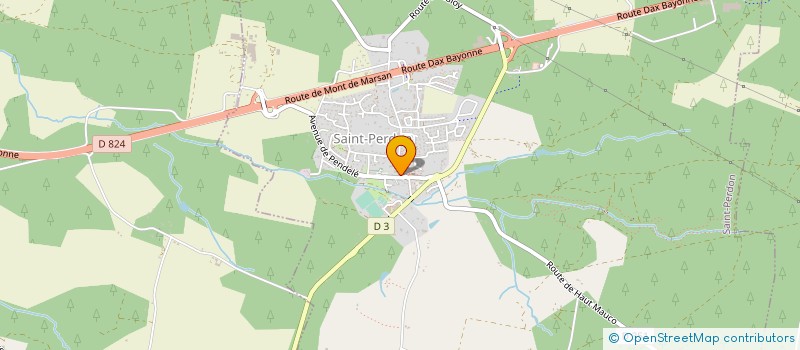 localisation de l'entreprise LA TERRASSE  SAINT-PERDON