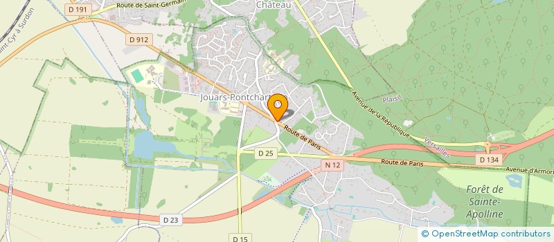 localisation de l'entreprise LA TERRASSE  JOUARS-PONTCHARTRAIN