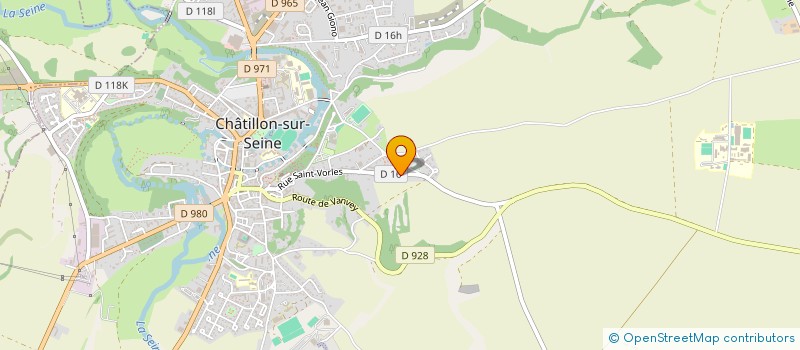 localisation de l'entreprise LA TERRASSE  CHATILLON-SUR-SEINE