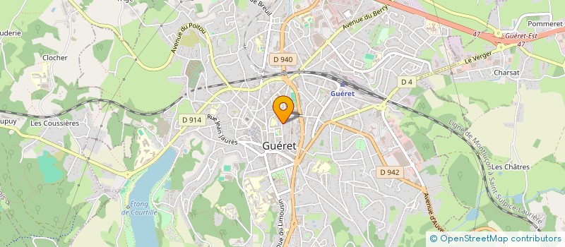 localisation de l'entreprise LA TERRASSE  GUERET