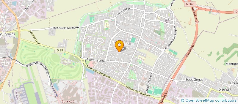 localisation de l'entreprise LA TERRASSE  CHASSIEU