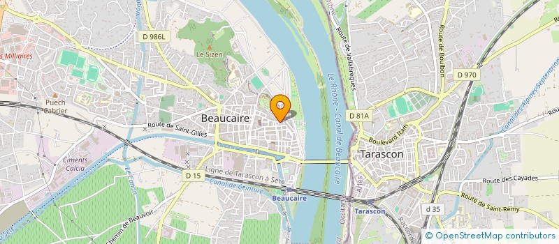 localisation de l'entreprise LA TERRASSE  BEAUCAIRE