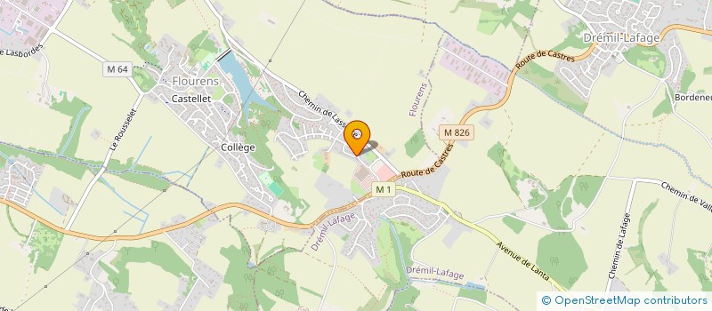 localisation de l'entreprise LA TERRASSE DE BELLEVUE  FLOURENS