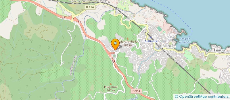 localisation de l'entreprise LA TERRASSE DE COLLIOURE  COLLIOURE