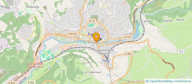 localisation de l'entreprise LA TERRASSE DE FIGEAC à FIGEAC