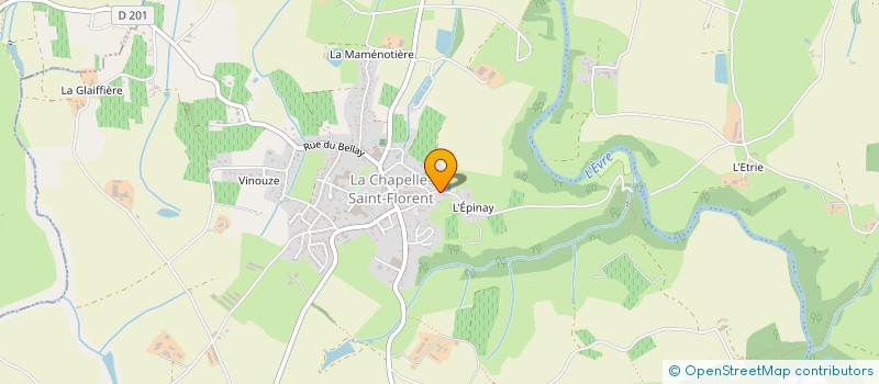 localisation de l'entreprise LA TERRASSE DE L ETRE  MAUGES-SUR-LOIRE