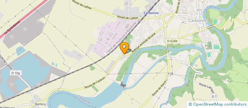 localisation de l'entreprise LA TERRASSE DE LA GARONNE  CARBONNE