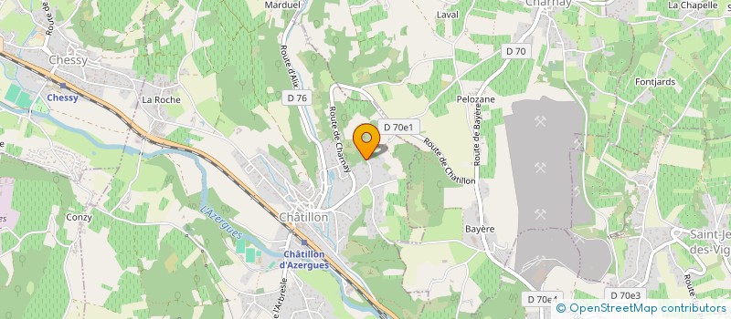 localisation de l'entreprise LA TERRASSE DE MARCILLY  CHATILLON