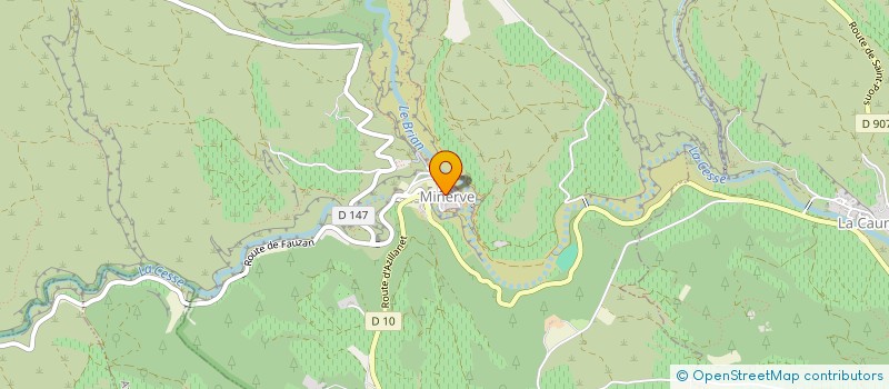 localisation de l'entreprise LA TERRASSE DE MINERVE  MINERVE