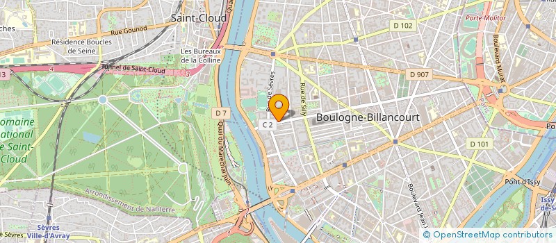 localisation de l'entreprise LA TERRASSE DE MONTALBERT à BOULOGNE-BILLANCOURT