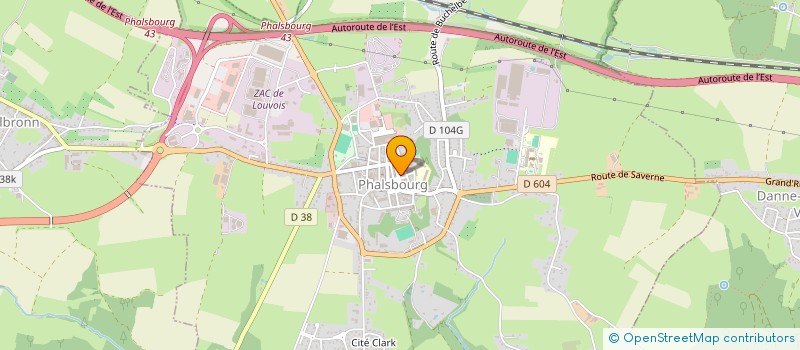 localisation de l'entreprise LA TERRASSE DE VICTORINE  PHALSBOURG