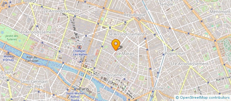 localisation de l'entreprise LA TERRASSE DES ARCHIVES  PARIS