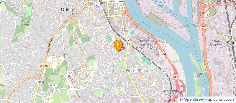 localisation de l'entreprise LA TERRASSE DES COMBATTANTS  OULLINS-PIERRE-BENITE