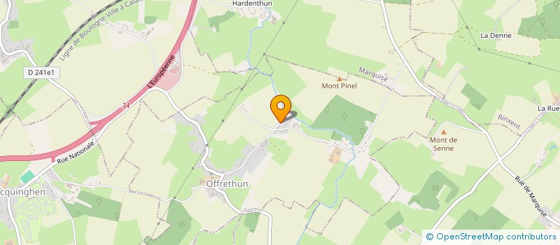 localisation de l'entreprise LA TERRASSE DES FILLES  OFFRETHUN