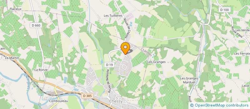 localisation de l'entreprise LA TERRASSE DES TRINQUETTES  CHESSY