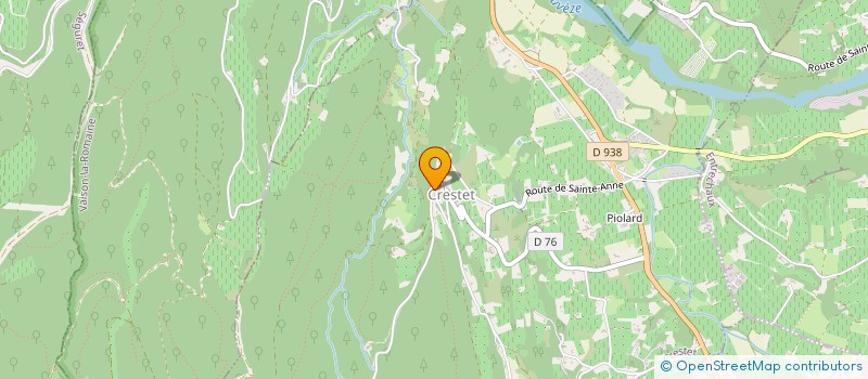 localisation de l'entreprise LA TERRASSE DU CRESTET  CRESTET