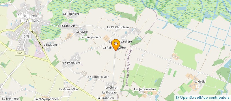 localisation de l'entreprise LA TERRASSE DU LAC  SAINT-LUMINE-DE-COUTAIS