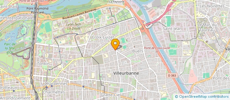 localisation de l'entreprise LA TERRASSE DU MONDE  VILLEURBANNE