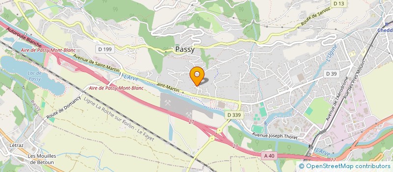 localisation de l'entreprise LA TERRASSE DU MONT-BLANC  PASSY