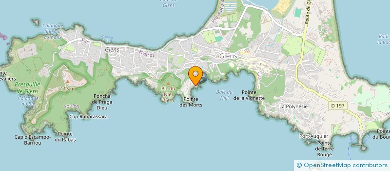 localisation de l'entreprise LA TERRASSE DU NIEL à HYERES