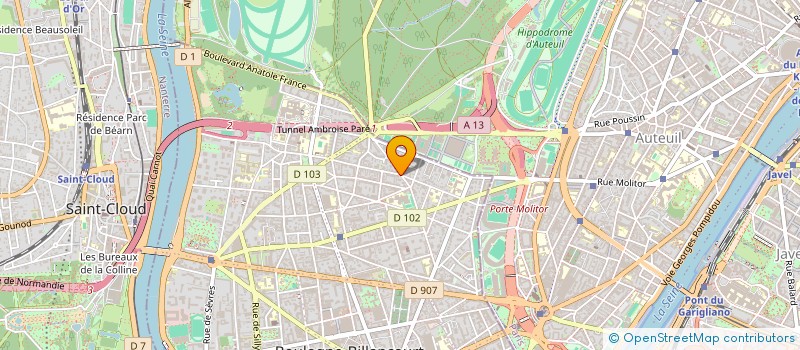 localisation de l'entreprise LA TERRASSE ENSOLEILLEE à BOULOGNE-BILLANCOURT
