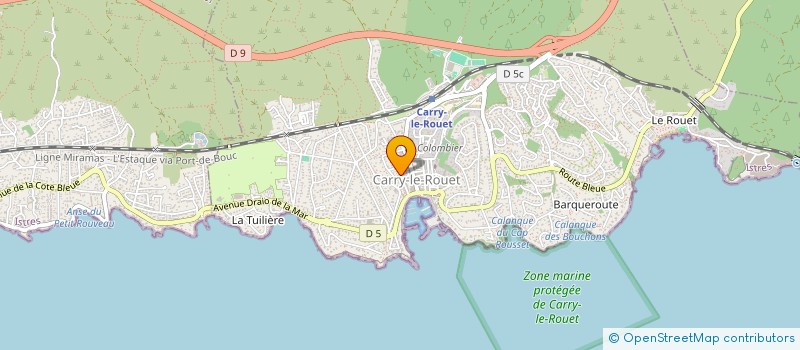 localisation de l'entreprise LA TERRASSE GOUIN  CARRY-LE-ROUET