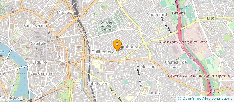 localisation de l'entreprise LA TERRASSE PETANQUE CLUB  TOULOUSE