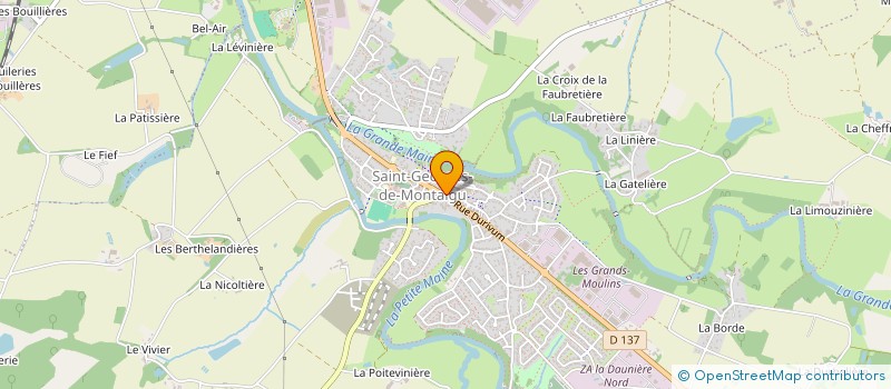 localisation de l'entreprise LA TERRASSE YVARD à MONTAIGU-VENDEE