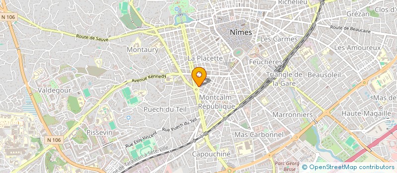 localisation de l'entreprise LA TERRAZZA  NIMES