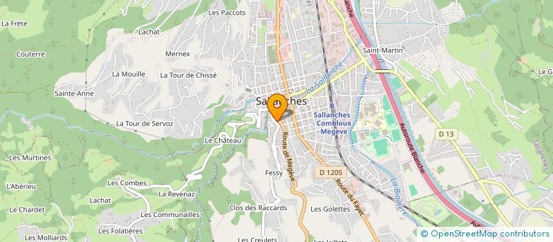 localisation de l'entreprise LA TERRAZZA à SALLANCHES