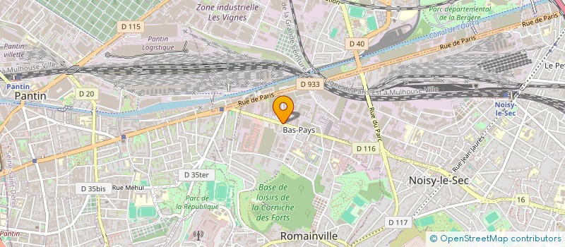 localisation de l'entreprise LA TERRE à ROMAINVILLE