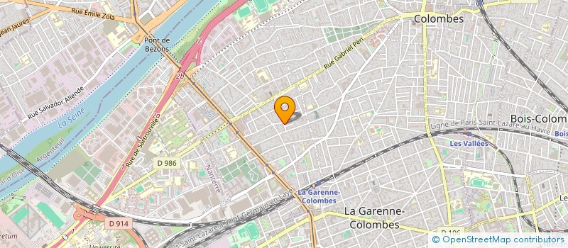 localisation de l'entreprise LA TERRE A BOIRE à COLOMBES