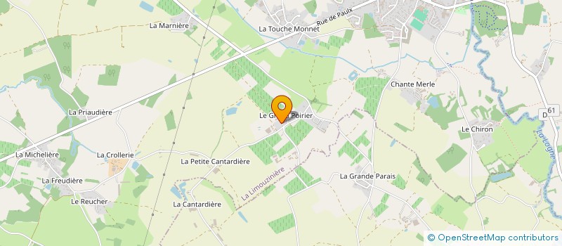 localisation de l'entreprise LA TERRE AU LAIT à LA LIMOUZINIERE