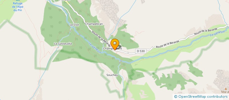 localisation de l'entreprise LA TERRE D'EN HAUT à SAINT-CHRISTOPHE-EN-OISANS