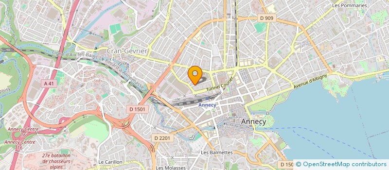 localisation de l'entreprise LA TERRE DES LIONS 74 à ANNECY