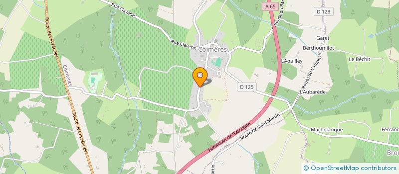 localisation de l'entreprise LA TERRE DES POT'AGEES  COIMERES