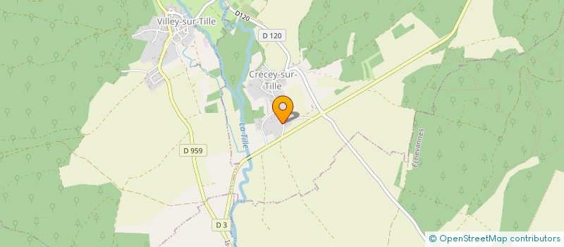 localisation de l'entreprise LA TERRE DES TILLES à ECHEVANNES