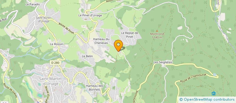 localisation de l'entreprise LA TERRE DU MILIEU à SAINT-MARTIN-D'URIAGE