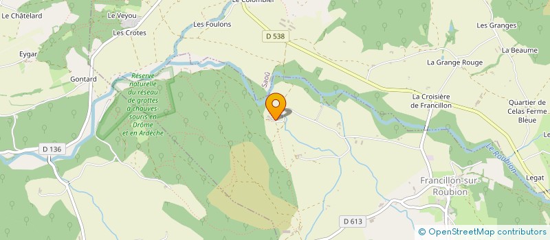 localisation de l'entreprise LA TERRE DU QUINSON SCEA  FRANCILLON-SUR-ROUBION