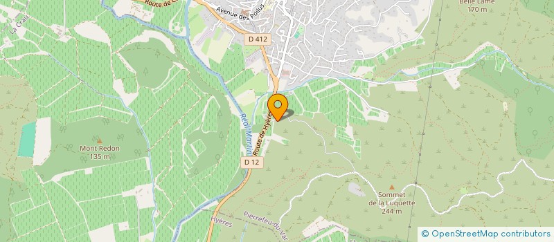 localisation de l'entreprise LA TERRE ET LA TABLE DU POURRET  PIERREFEU-DU-VAR