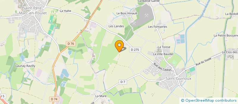 localisation de l'entreprise LA TERRE NATIVE  SAINT-GUINOUX