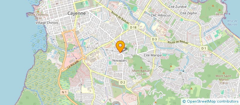 localisation de l'entreprise LA TERRE PROMISE  CAYENNE