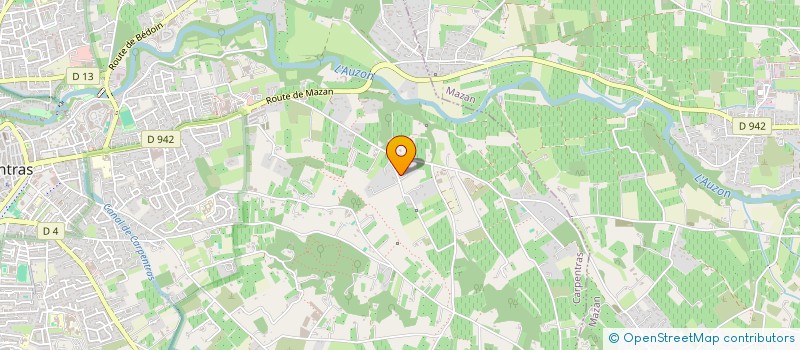 localisation de l'entreprise LA TERRE ROUGE  CARPENTRAS