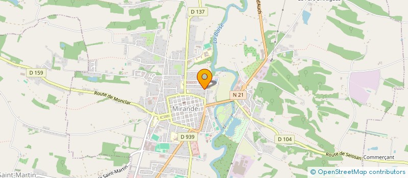 localisation de l'entreprise LA TERRE VISITEE  MIRANDE