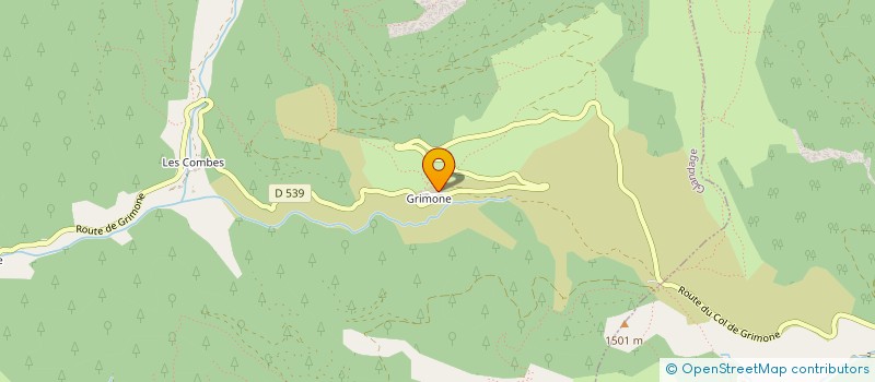 localisation de l'entreprise LA TERRIADE  GLANDAGE