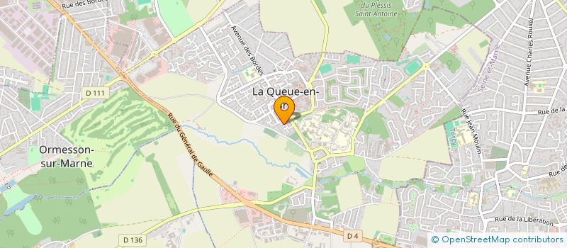 localisation de l'entreprise LA TERRIENNE  LA QUEUE-EN-BRIE