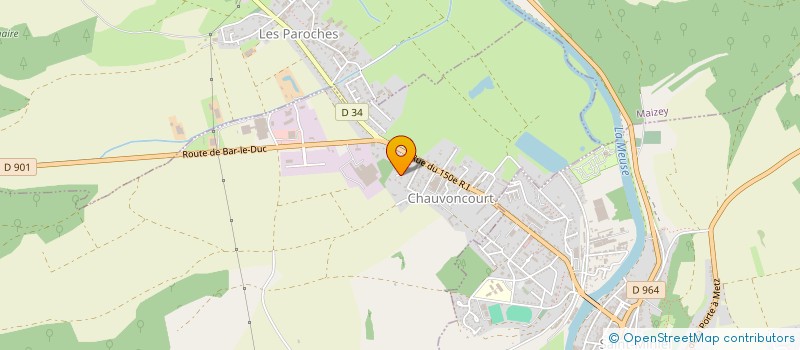 localisation de l'entreprise LA TERRIERE à CHAUVONCOURT