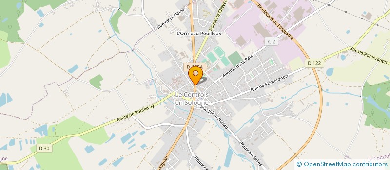 localisation de l'entreprise LA TERRINE GOURMANDE à LE CONTROIS-EN-SOLOGNE